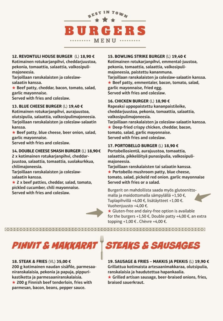 Diner uusi menu 3