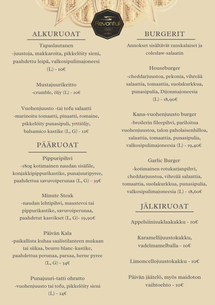 a la carte, päivitetty tammikuu 25 FI (2)